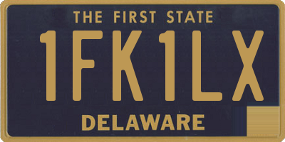 DE license plate 1FK1LX