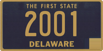 DE license plate 2001