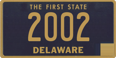 DE license plate 2002