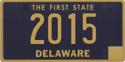 DE license plate 2015