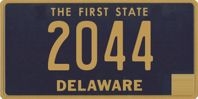 DE license plate 2044