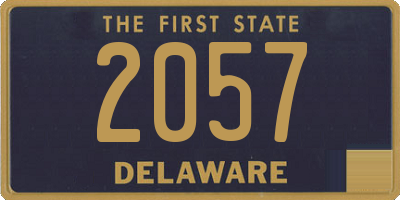 DE license plate 2057