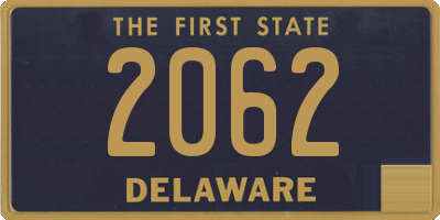 DE license plate 2062