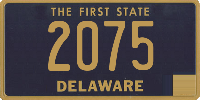 DE license plate 2075