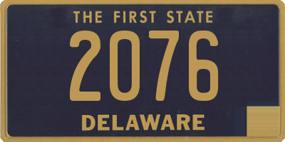 DE license plate 2076