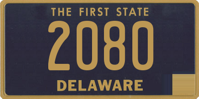 DE license plate 2080