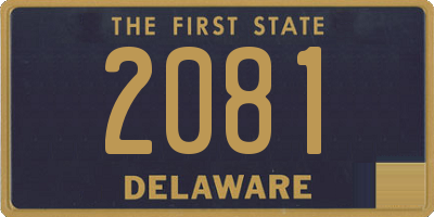 DE license plate 2081