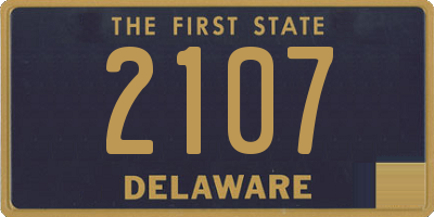 DE license plate 2107