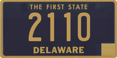 DE license plate 2110