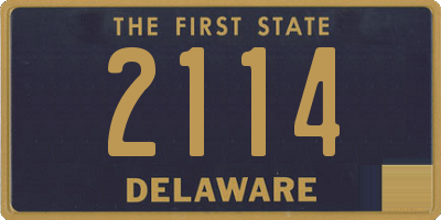 DE license plate 2114