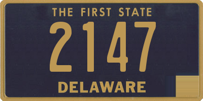 DE license plate 2147