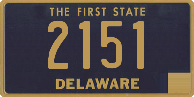 DE license plate 2151