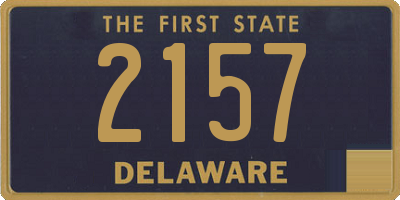 DE license plate 2157