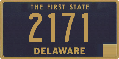 DE license plate 2171