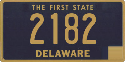 DE license plate 2182