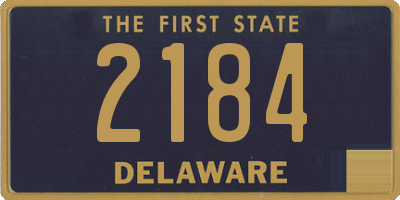 DE license plate 2184