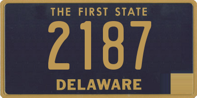 DE license plate 2187