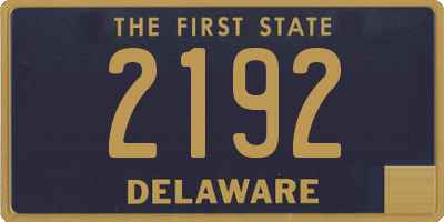 DE license plate 2192