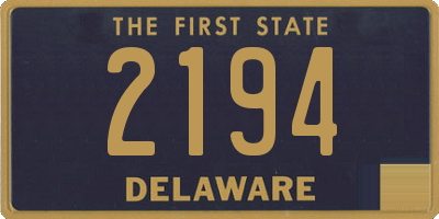 DE license plate 2194