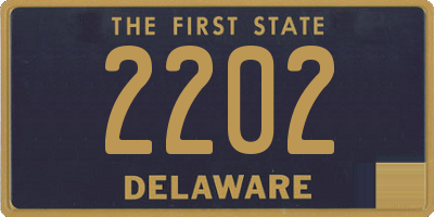 DE license plate 2202