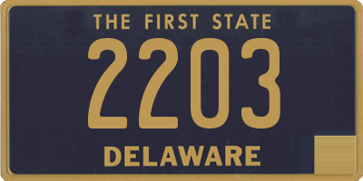 DE license plate 2203