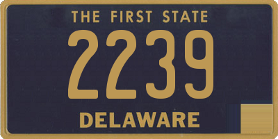 DE license plate 2239