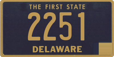 DE license plate 2251