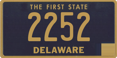 DE license plate 2252