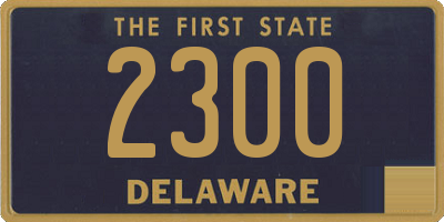 DE license plate 2300