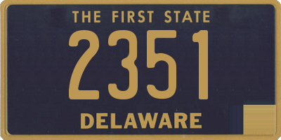 DE license plate 2351