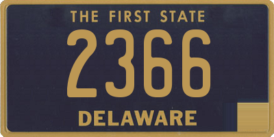 DE license plate 2366