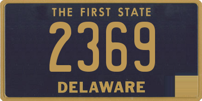 DE license plate 2369