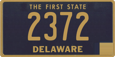 DE license plate 2372