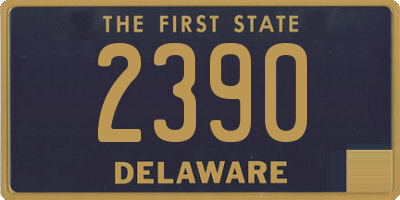 DE license plate 2390