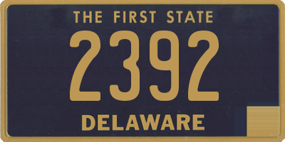 DE license plate 2392
