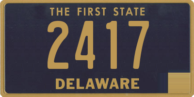 DE license plate 2417