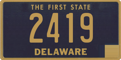DE license plate 2419