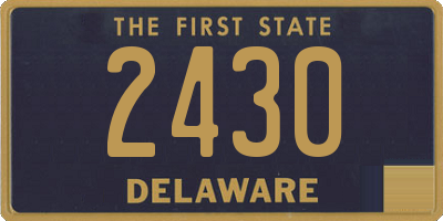 DE license plate 2430