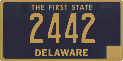 DE license plate 2442