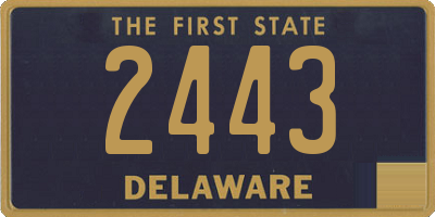 DE license plate 2443