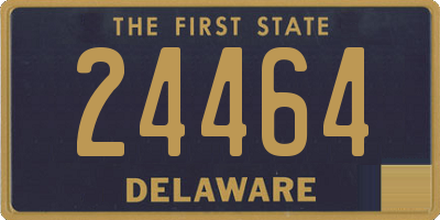 DE license plate 24464