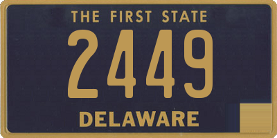 DE license plate 2449