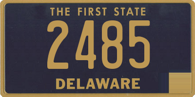 DE license plate 2485
