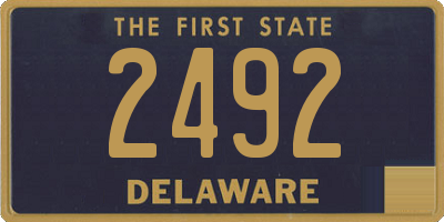 DE license plate 2492