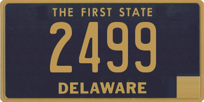DE license plate 2499