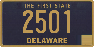 DE license plate 2501