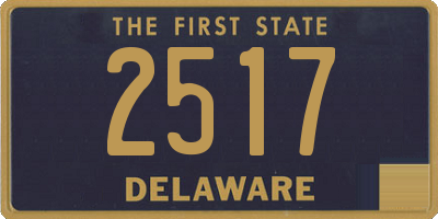 DE license plate 2517
