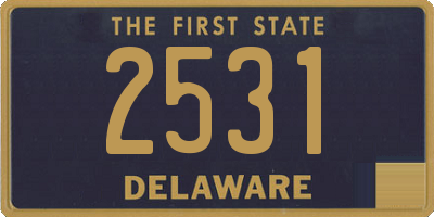 DE license plate 2531