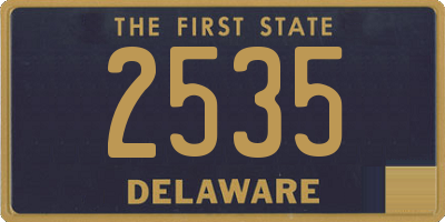 DE license plate 2535