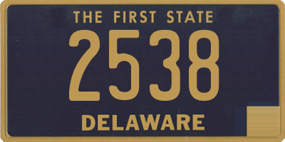 DE license plate 2538